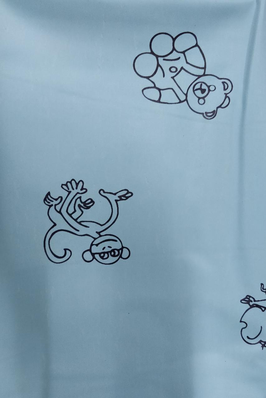 Blue printed Magic Mat rubber sheet